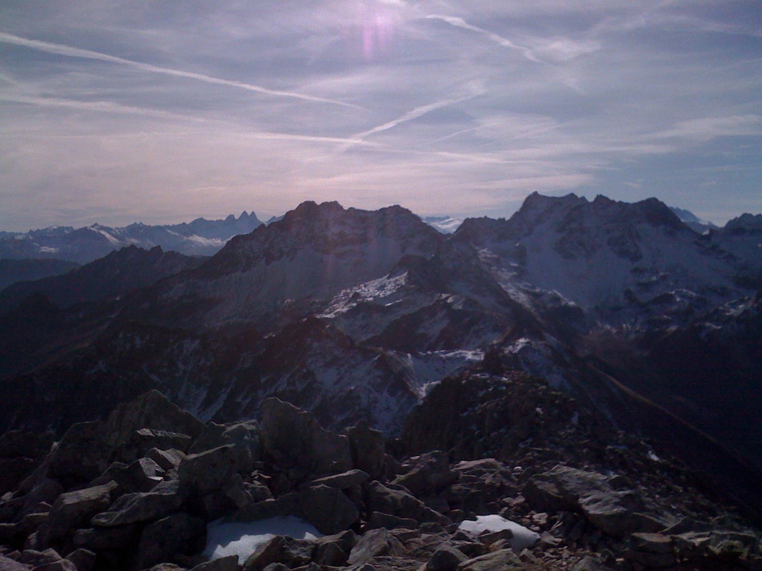 Aiguilles d'Arves depuis les grands moulins