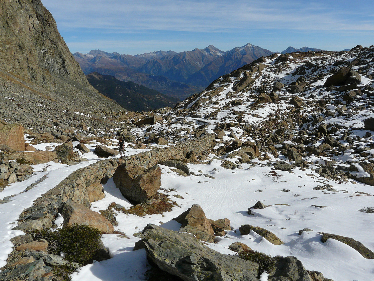 Le chemin muletier du temps des mines parc Mont Avic