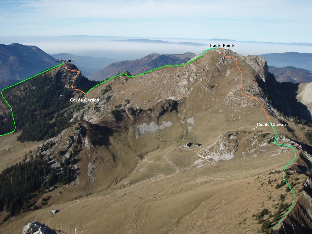 Rovagne, Haute Pointe, Col de Chavan