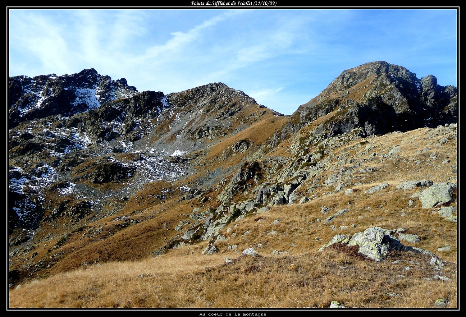 Pointe de la Scia, du Sciallet et du Sifflet