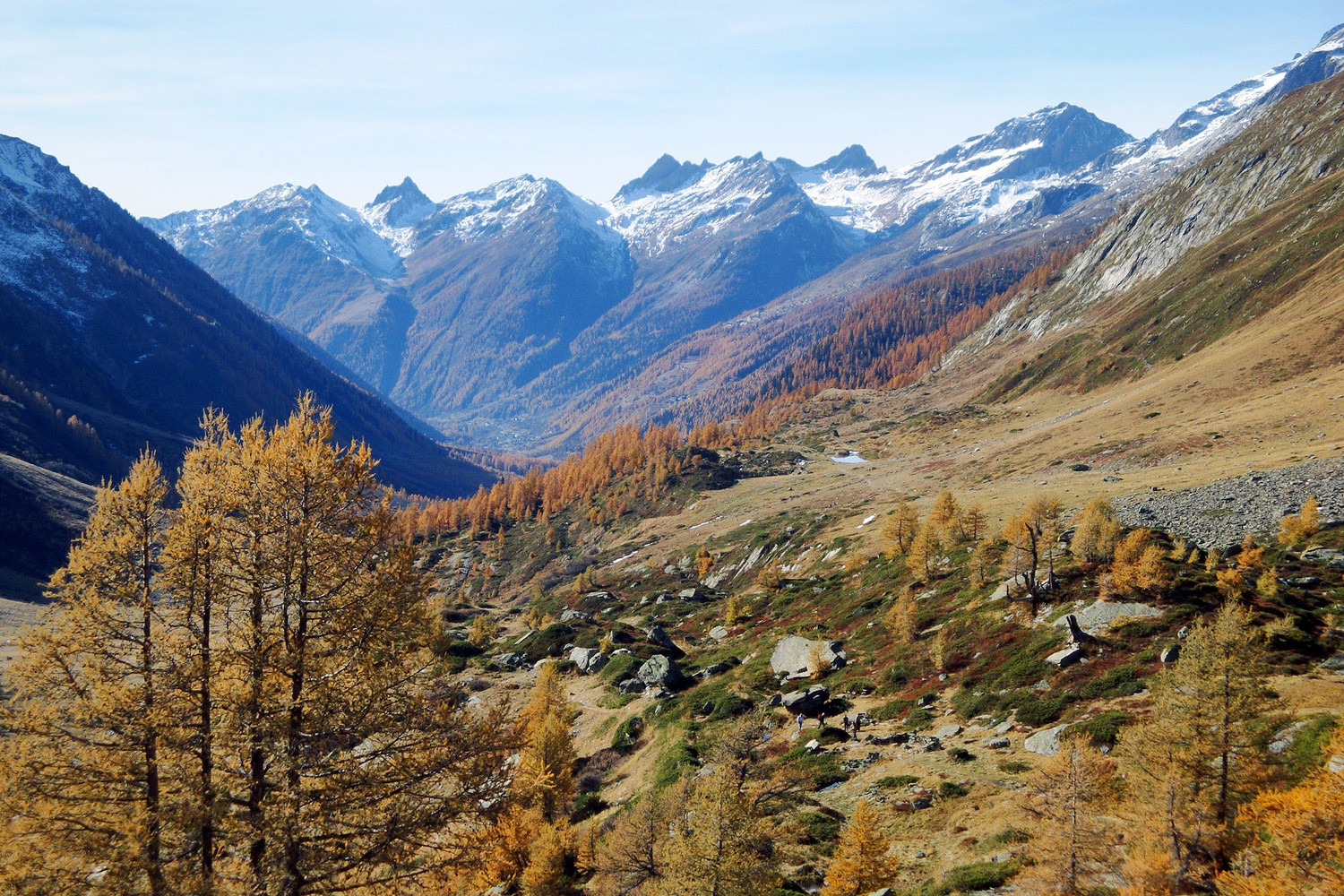 Le fond du Lotschental...du Niven au Ferdenrothorn