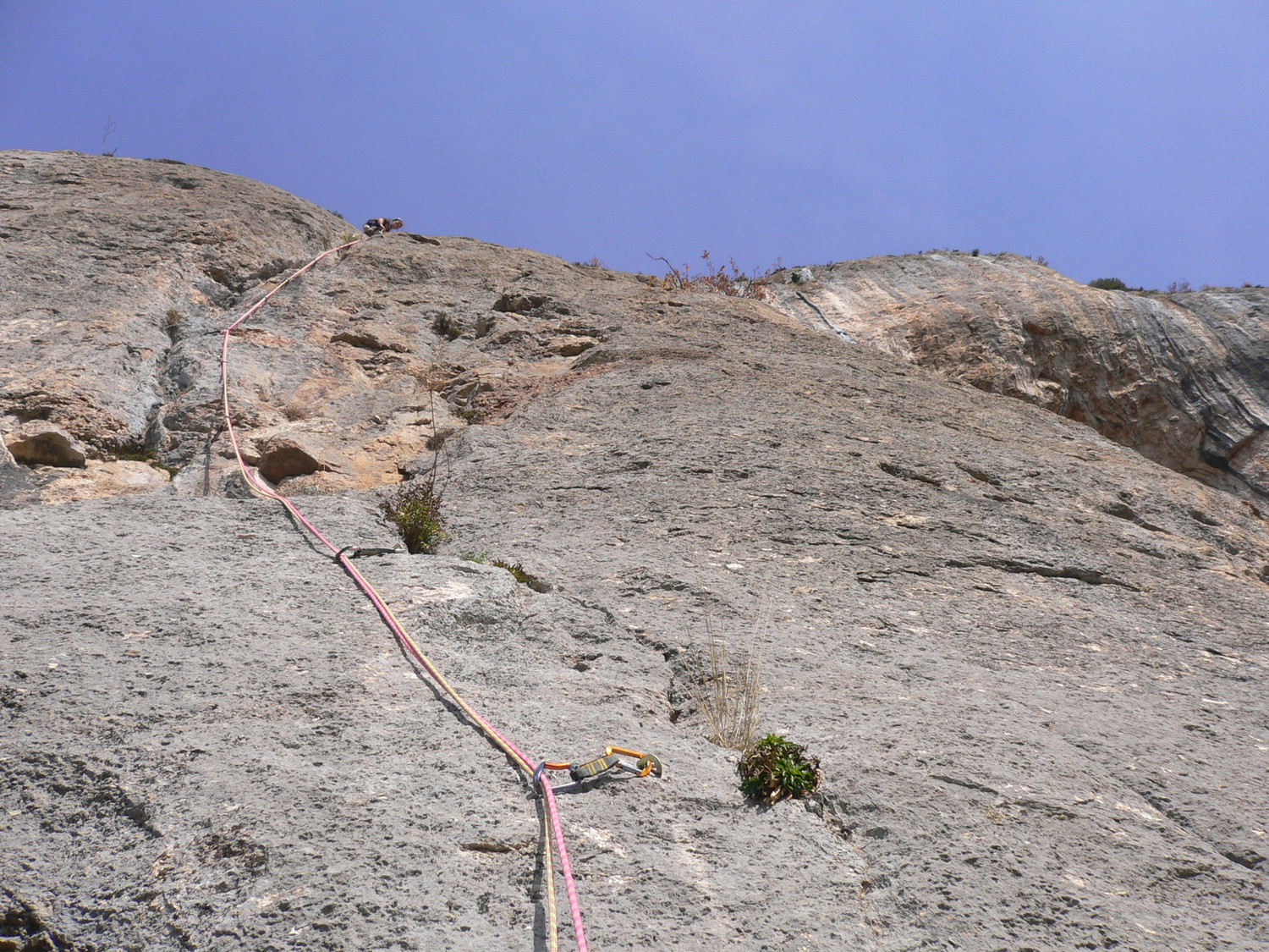 L4 / 6C le crux de la voie