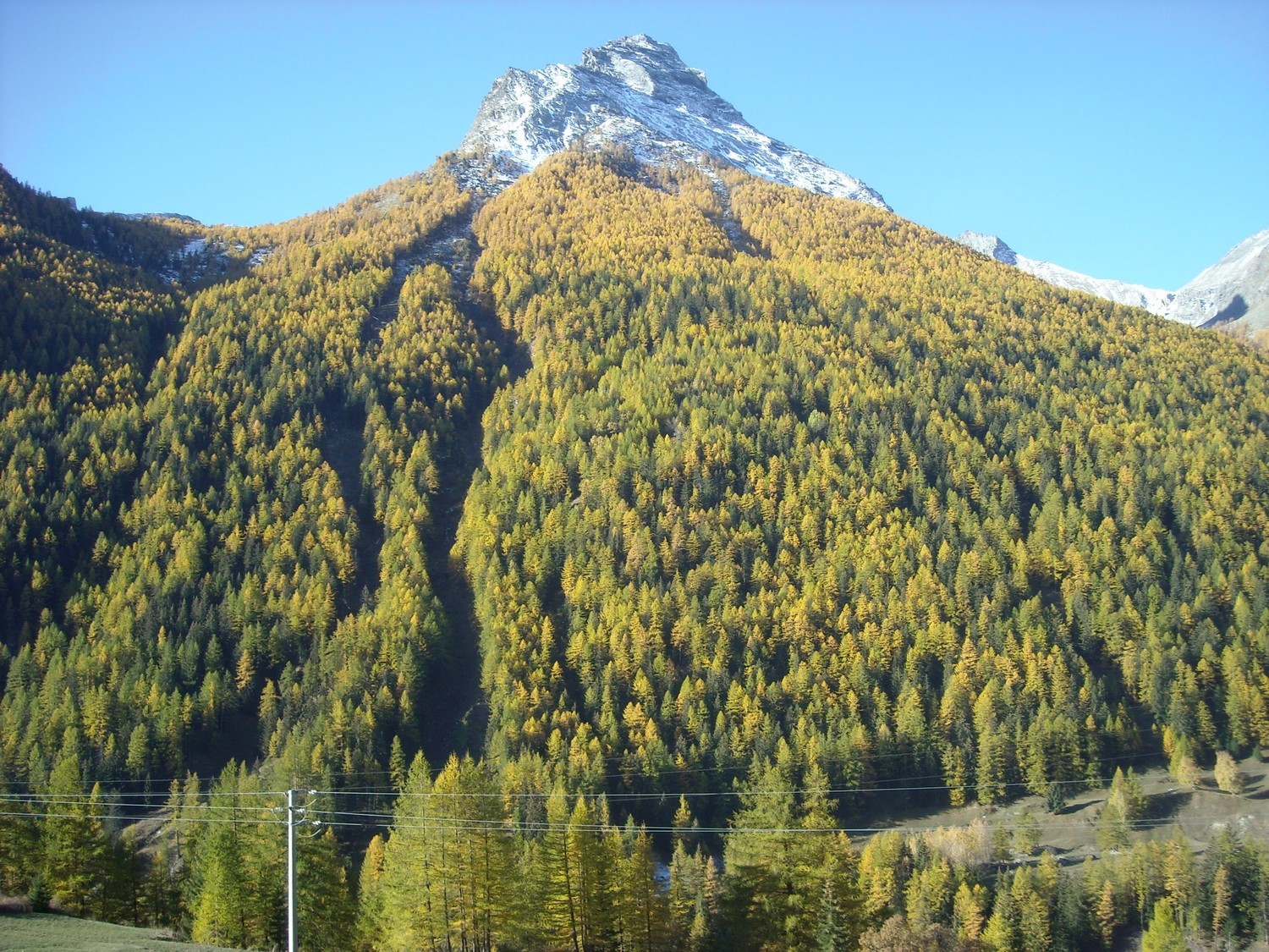 Vue depuis la ferme auberge du Plan de la Tour (Epinel, Val di Cogne).