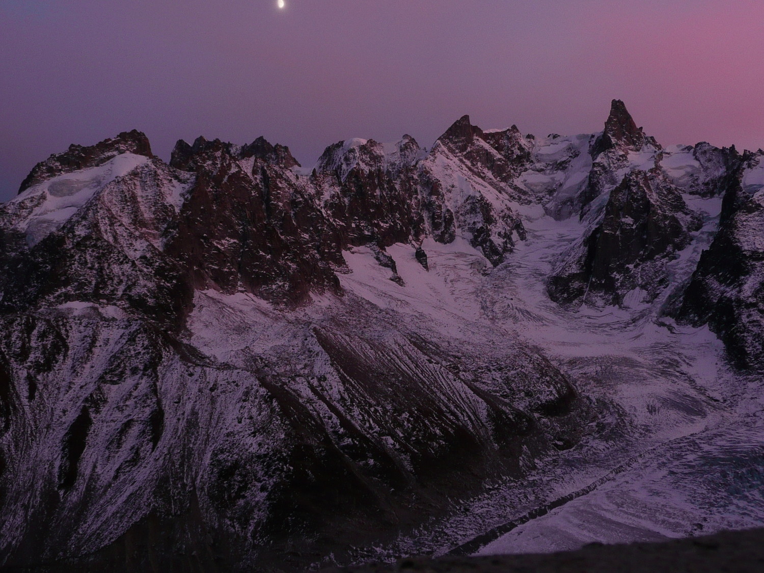 Vue du refuge de l'Envers