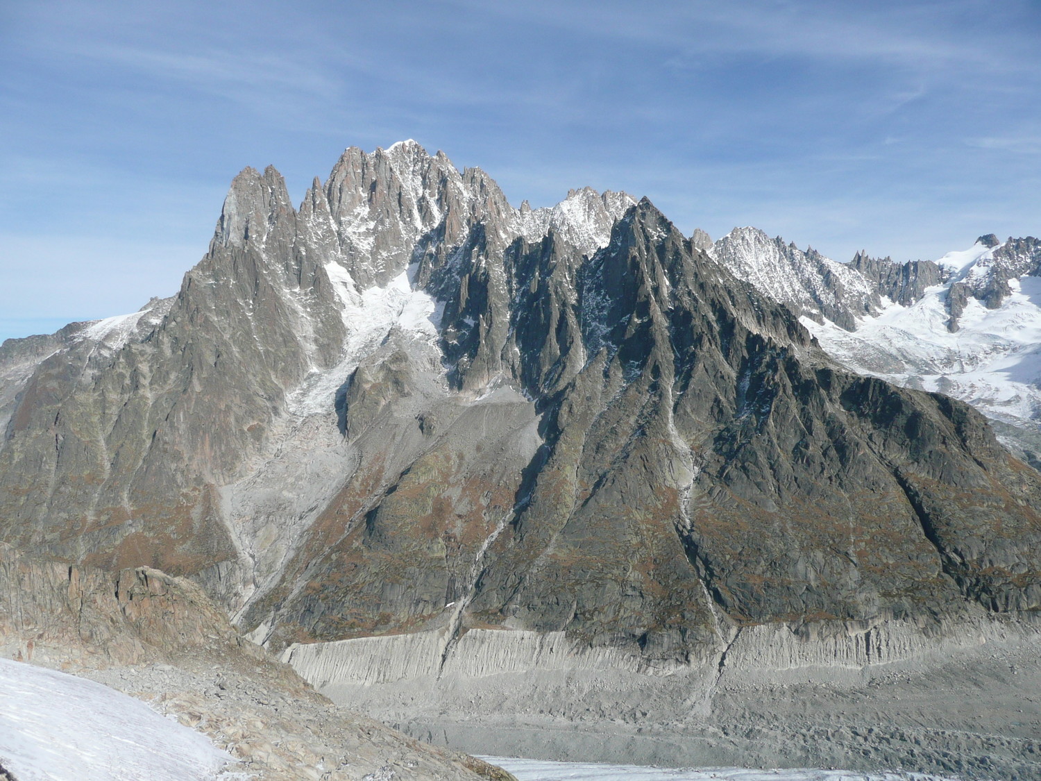 Aiguille Verte, versant Charpoua