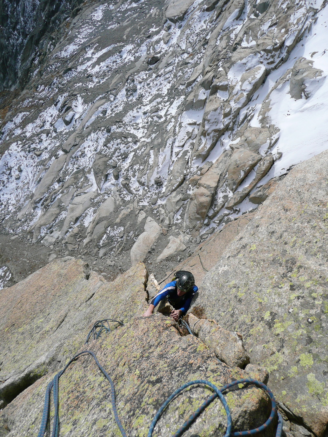 L6, sortie du toit en 6a+