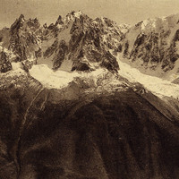 Les aiguilles de Chamonix (année 1890 environ)