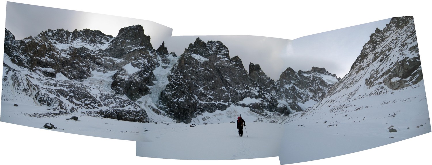 Denis sur le glacier Noir