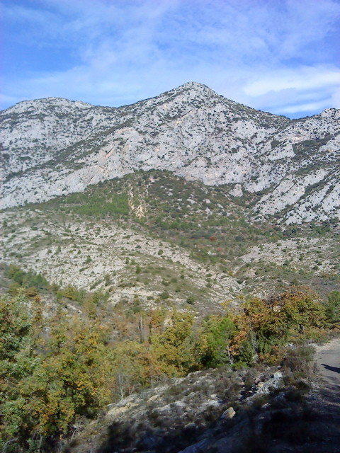 Roca Narieda sud depuis la route