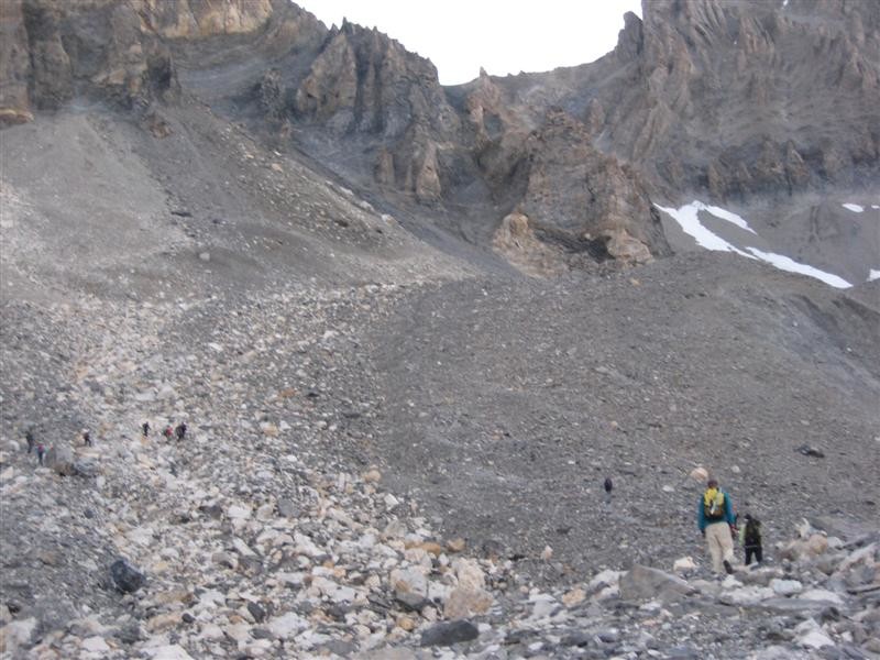 Approche du Col de la Dent Parrachée