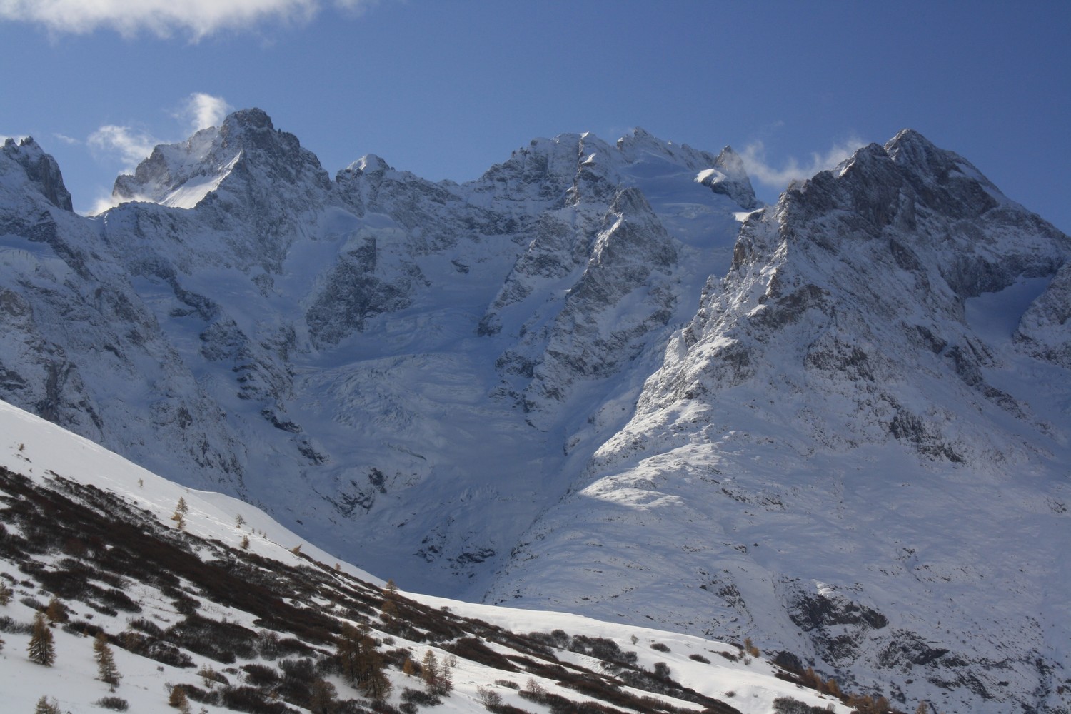Du Col du Lautaret, vers la Meije et ses dépendances