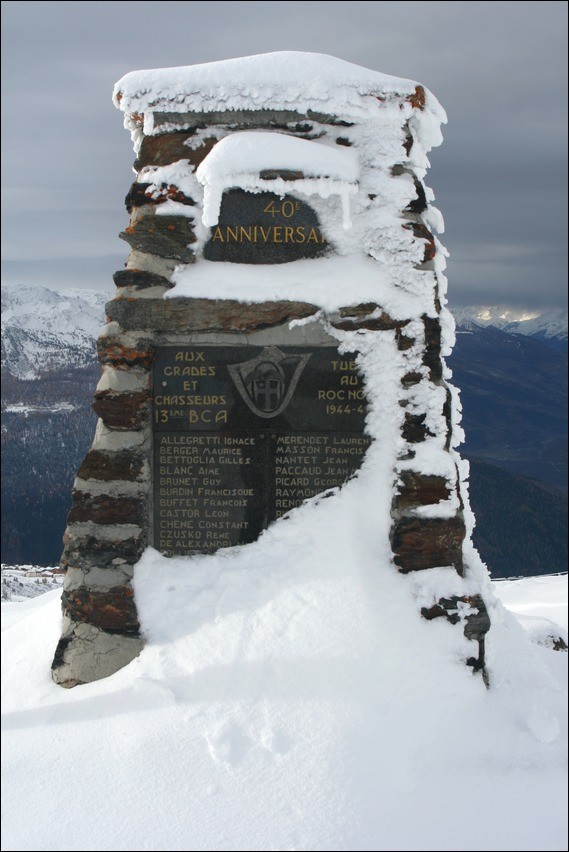 Roc Noir, Monument au 3ième BCA