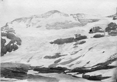 Le Mont-Perdu, glacier et lac glacé vu de Tuquerouye, octobre 1892