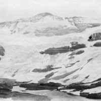 Le Mont-Perdu, glacier et lac glacé vu de Tuquerouye, octobre 1892