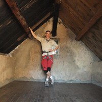 Le dortoir, avec accès par l'extérieur et l'intérieur
