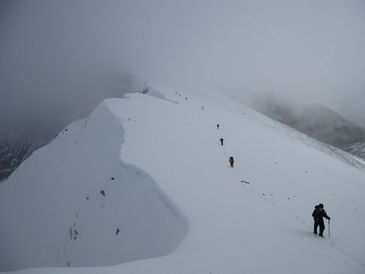Dernières pentes du Skolio