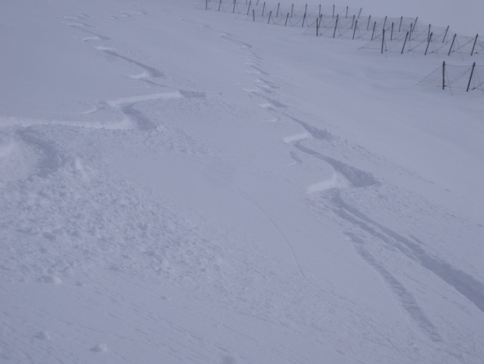descente du versant SW