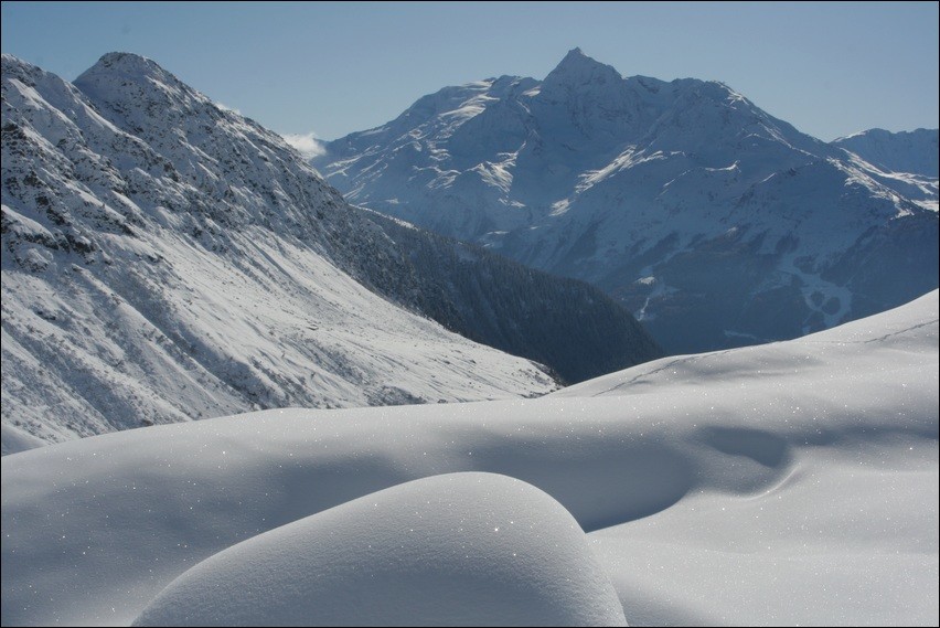 Mont Pourri, en montant au Col de la Traversette