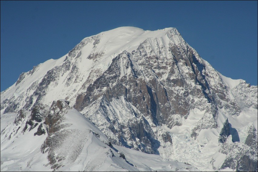 Le Mont Blanc, vu du col de la Traversette