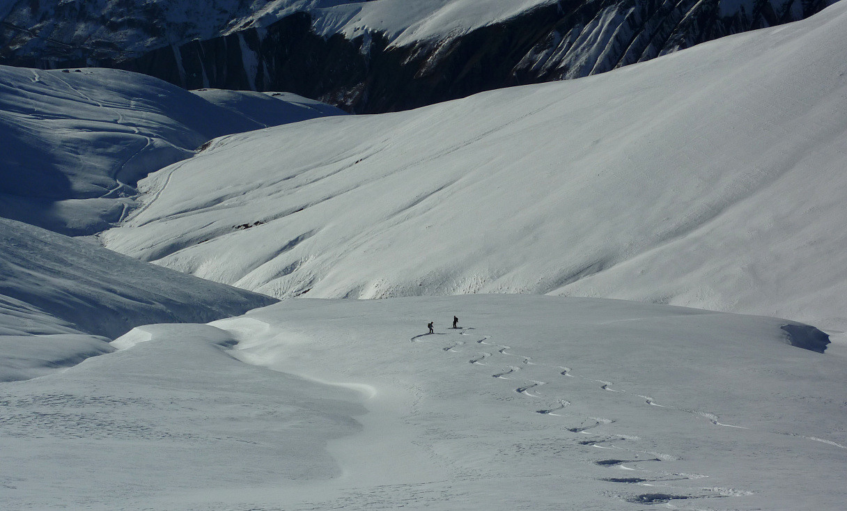En versant W de la Tête du Vallon