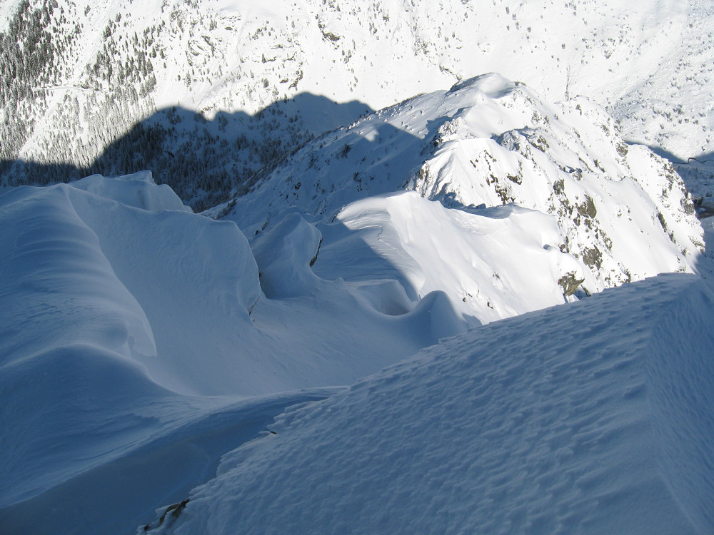 Pointe du Sifflet : l'arête N
