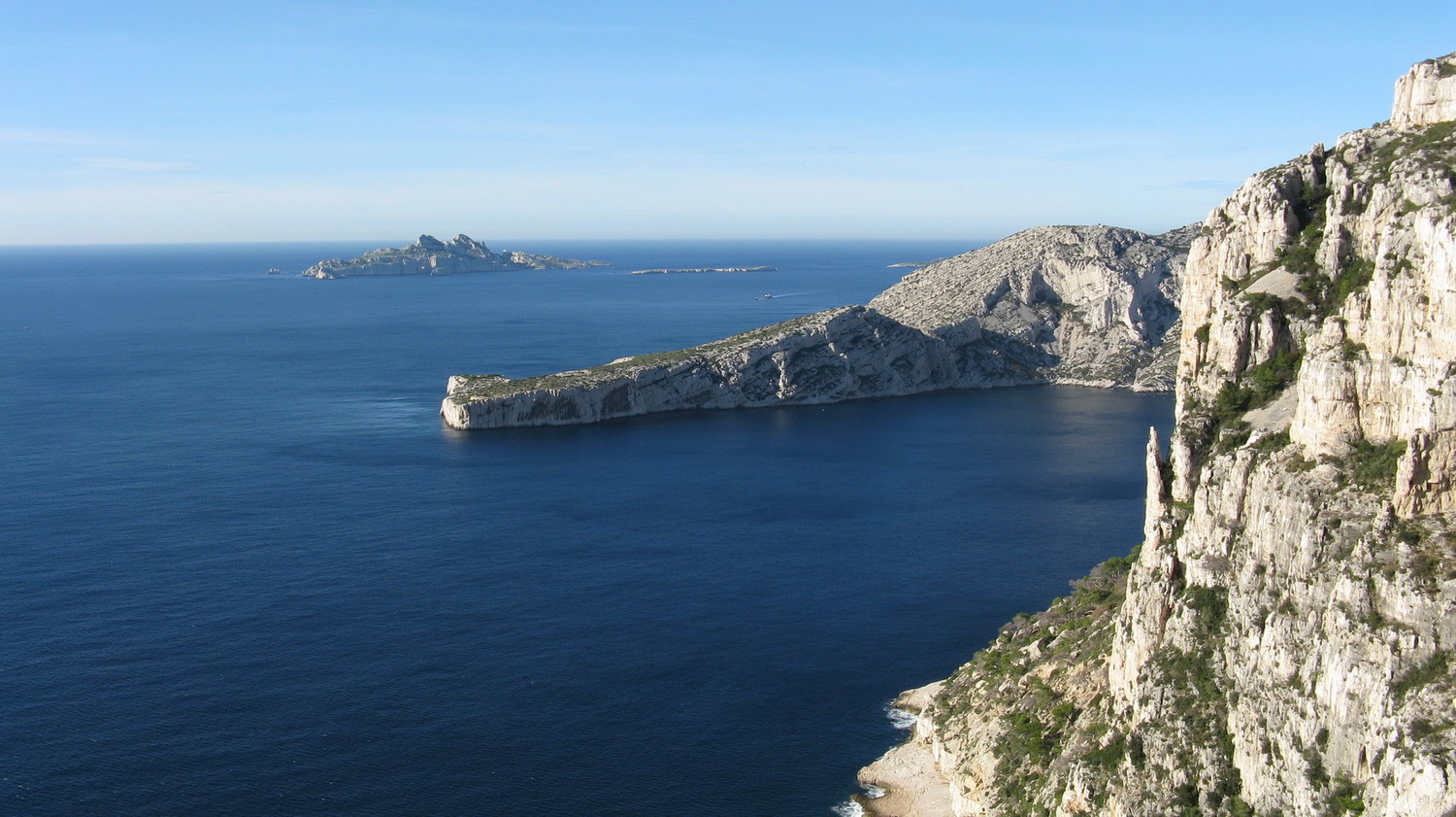 Encore une belle journée pour grimper dans les Calanques...