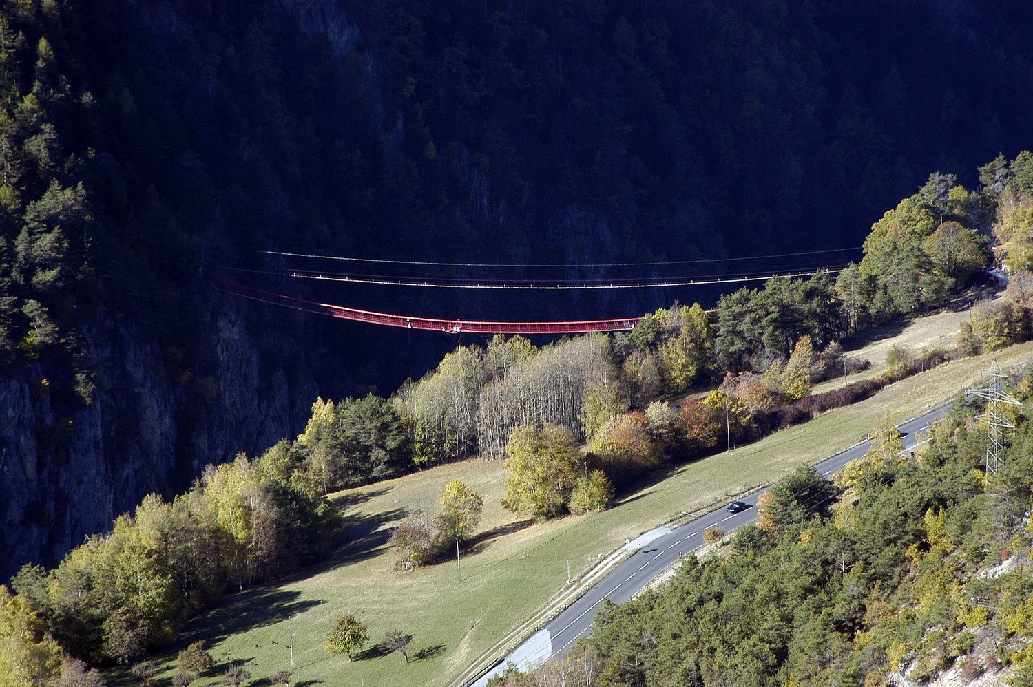 Pont de Niouc vu du haut.