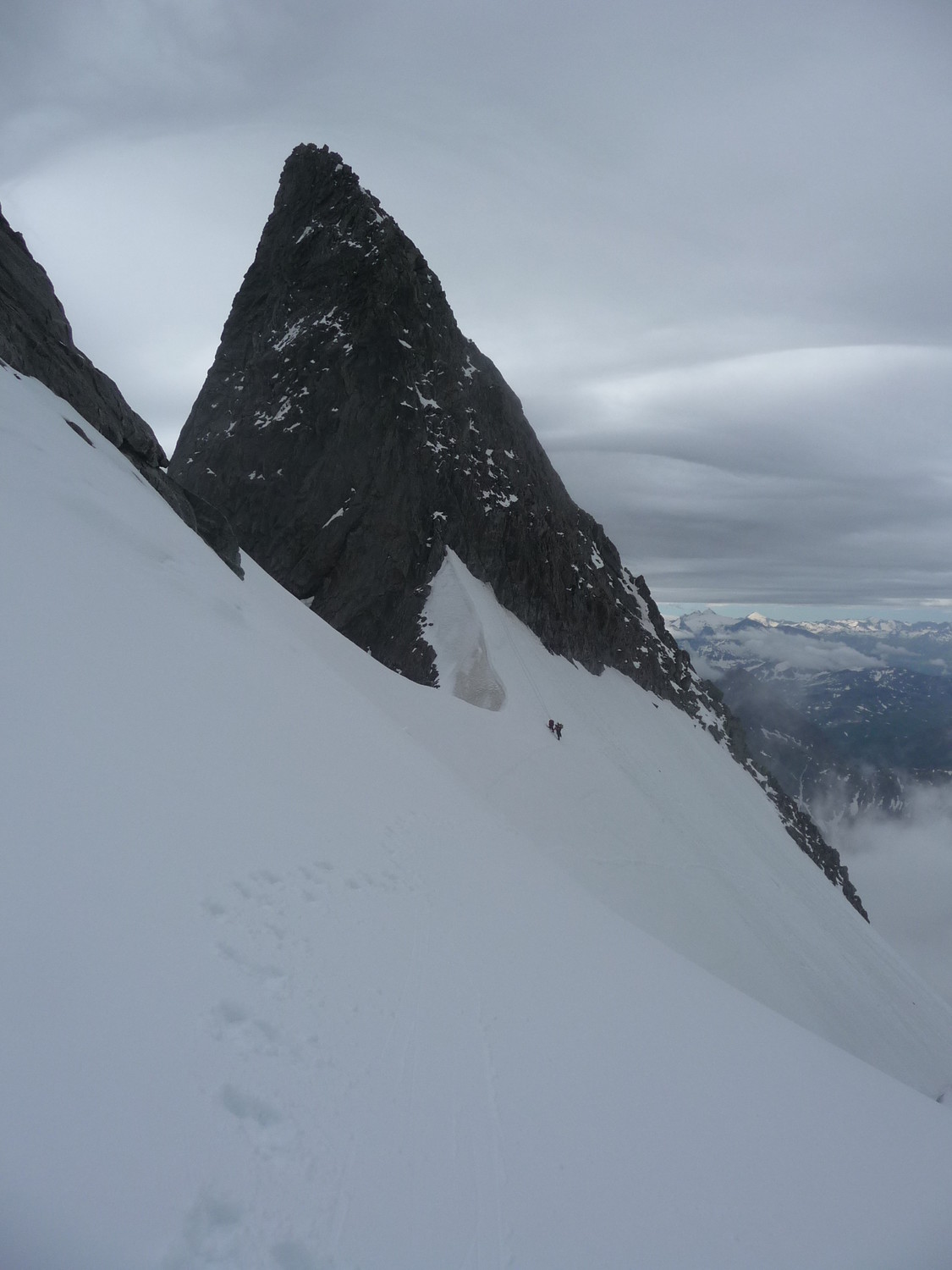 innominata depuis le glacier du brouillard