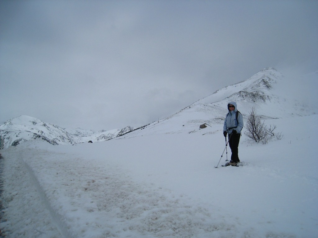 Départ sous une météo de rêve... mais les pieds dans la neige :)
