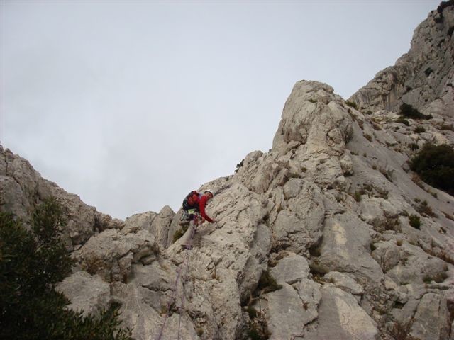 départ de l'arête du Jardin