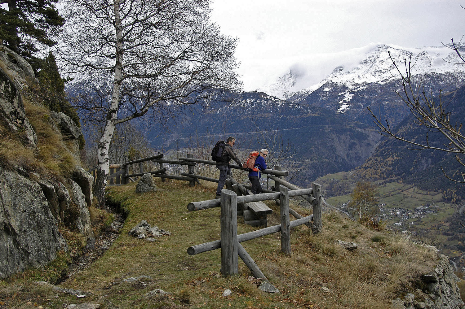 Sortie du bisse sur les hauts de Birgisch
