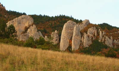 Les lames calcaires de Pennes-le-Sec. Les lames calcaires de Pennes-le-Sec.