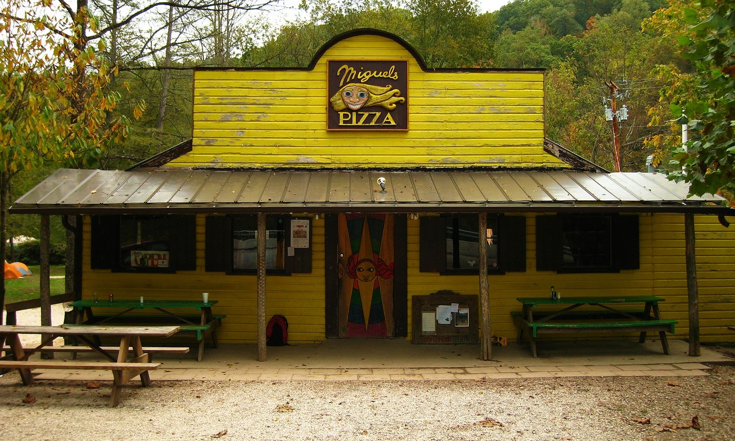 La devanture de Miguels (Red River Gorge)