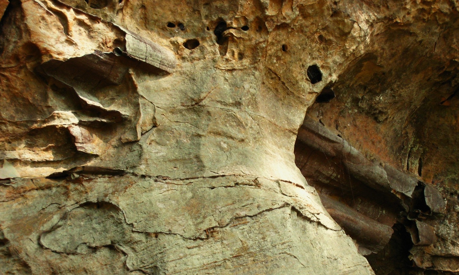 Limonite et grès, Red River Gorge, USA