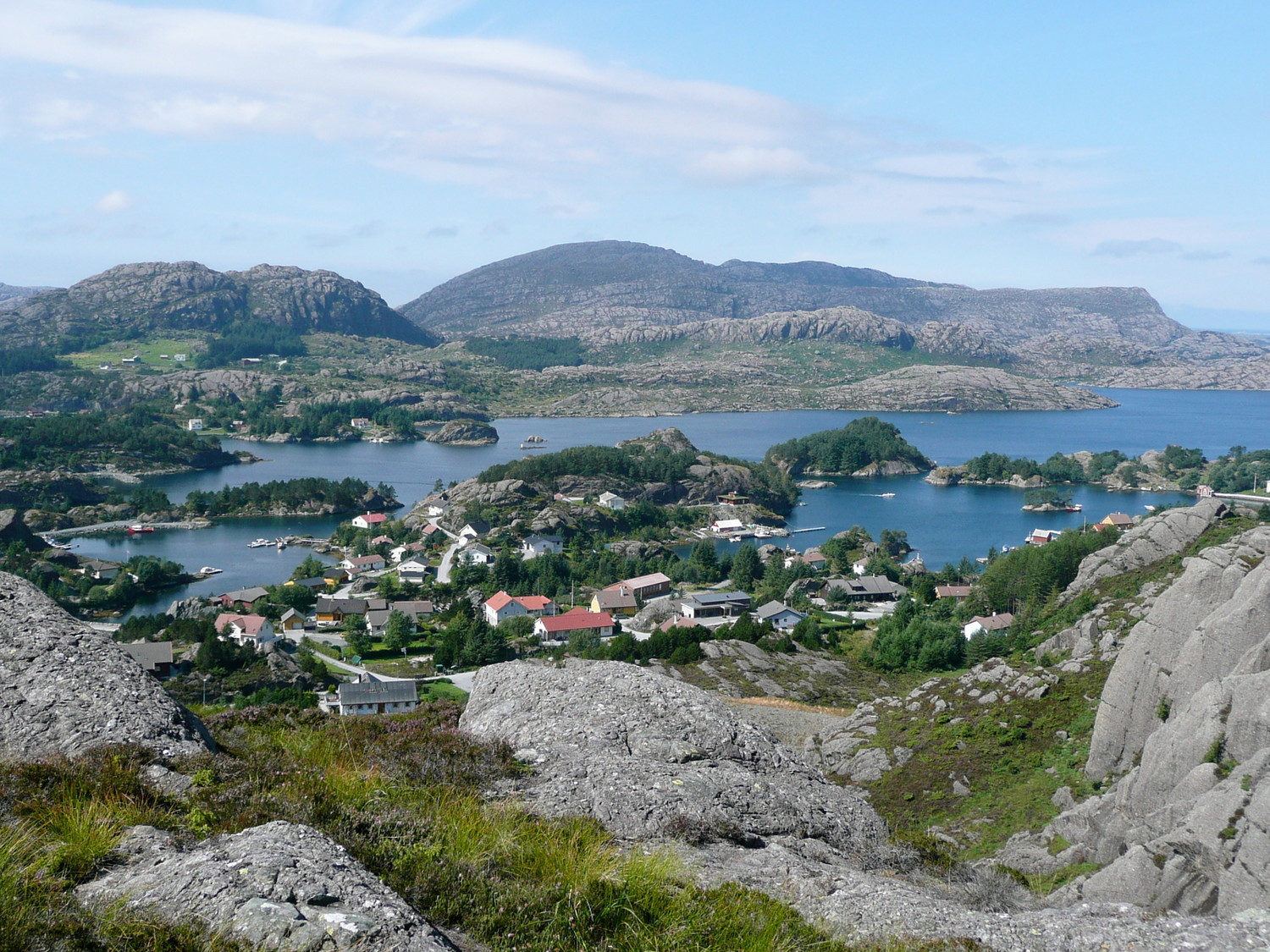 Hardbakke depuis le sommet du Ramnenipa