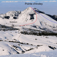 Pointe d'Andey depuis Solaison ou Brizon Pointe d'Andey depuis Solaison ou Brizon