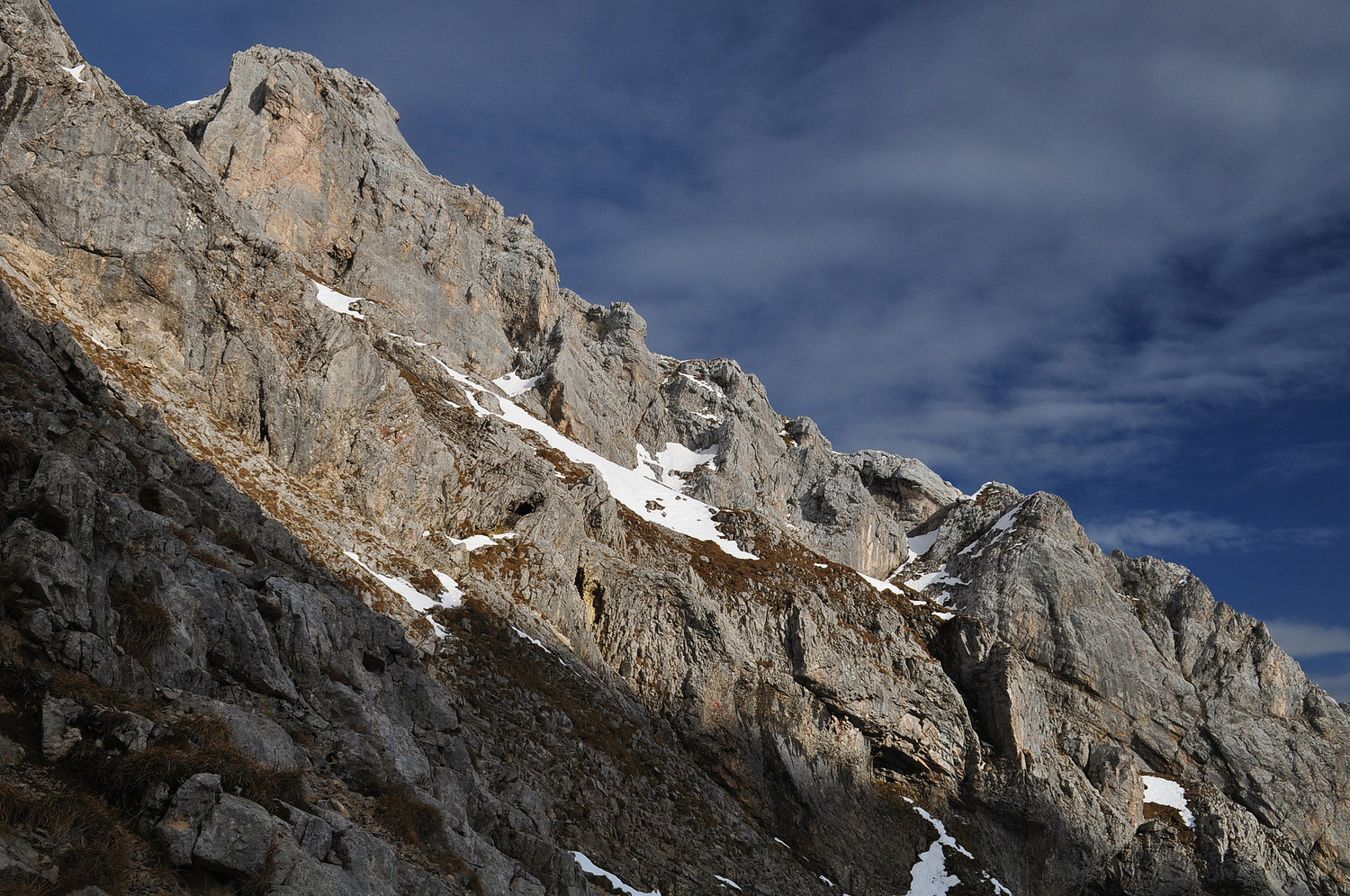 Pointe Blanche : toute la partie supérieure.