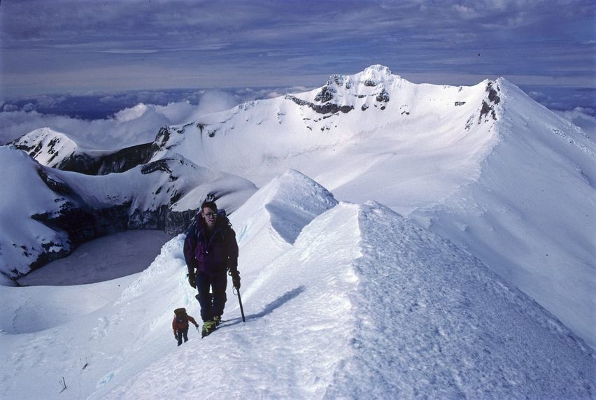 Au sommet du Ruapehu Nord