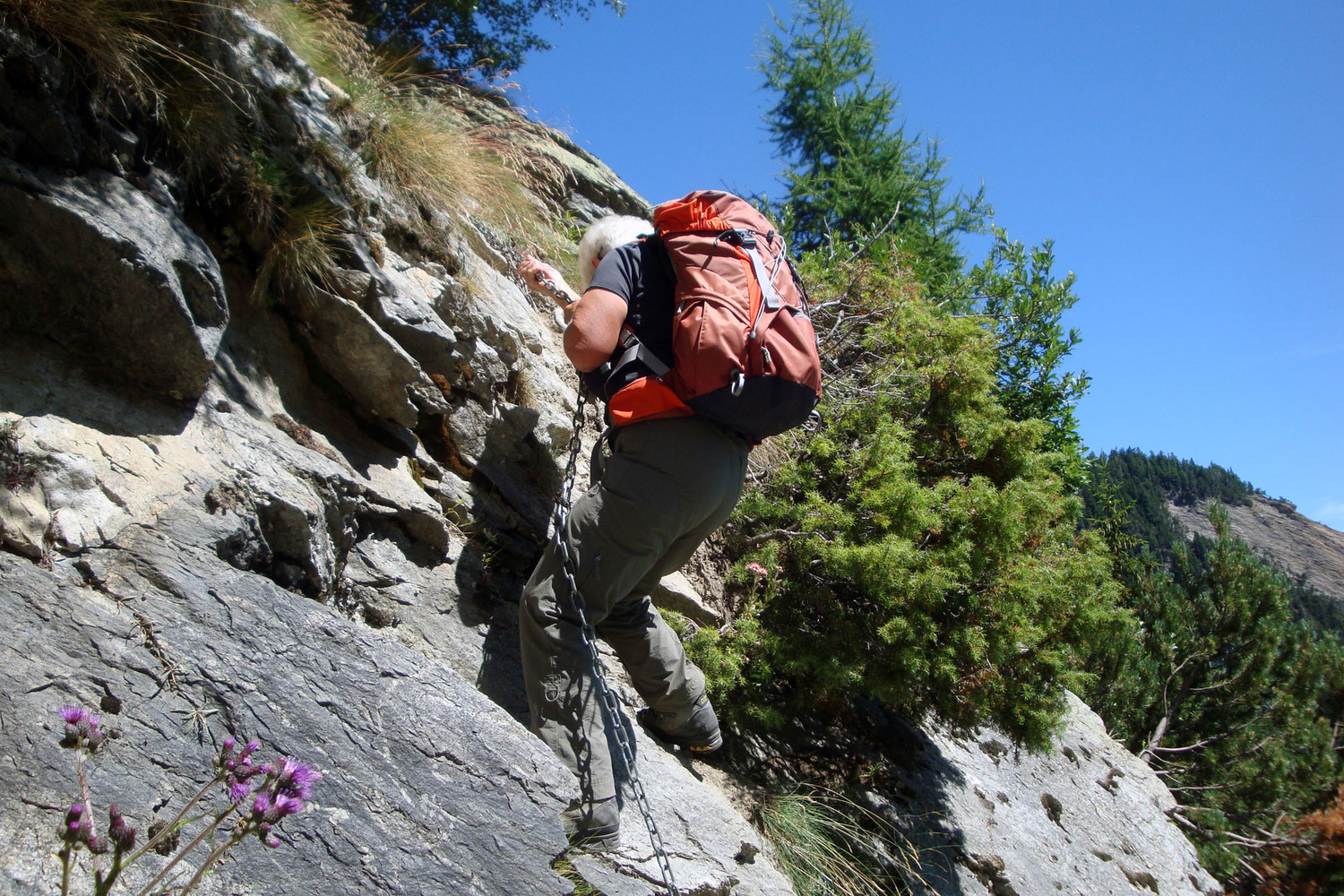 Changement de niveau du bisse...