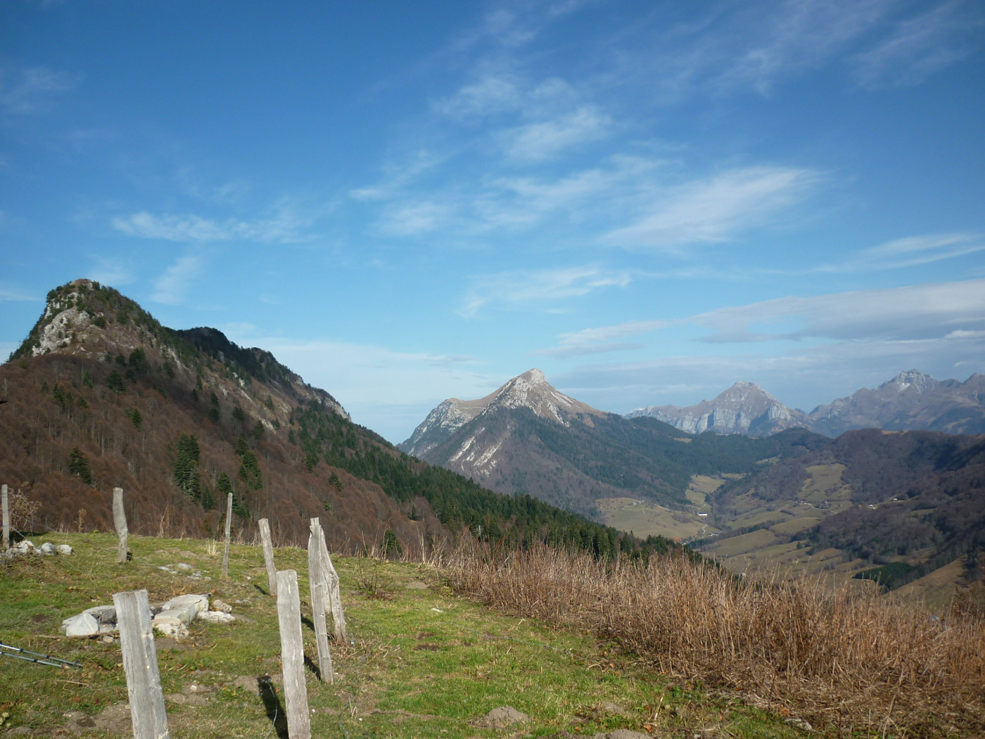 Le Mt Colombier et la station d'Aillon