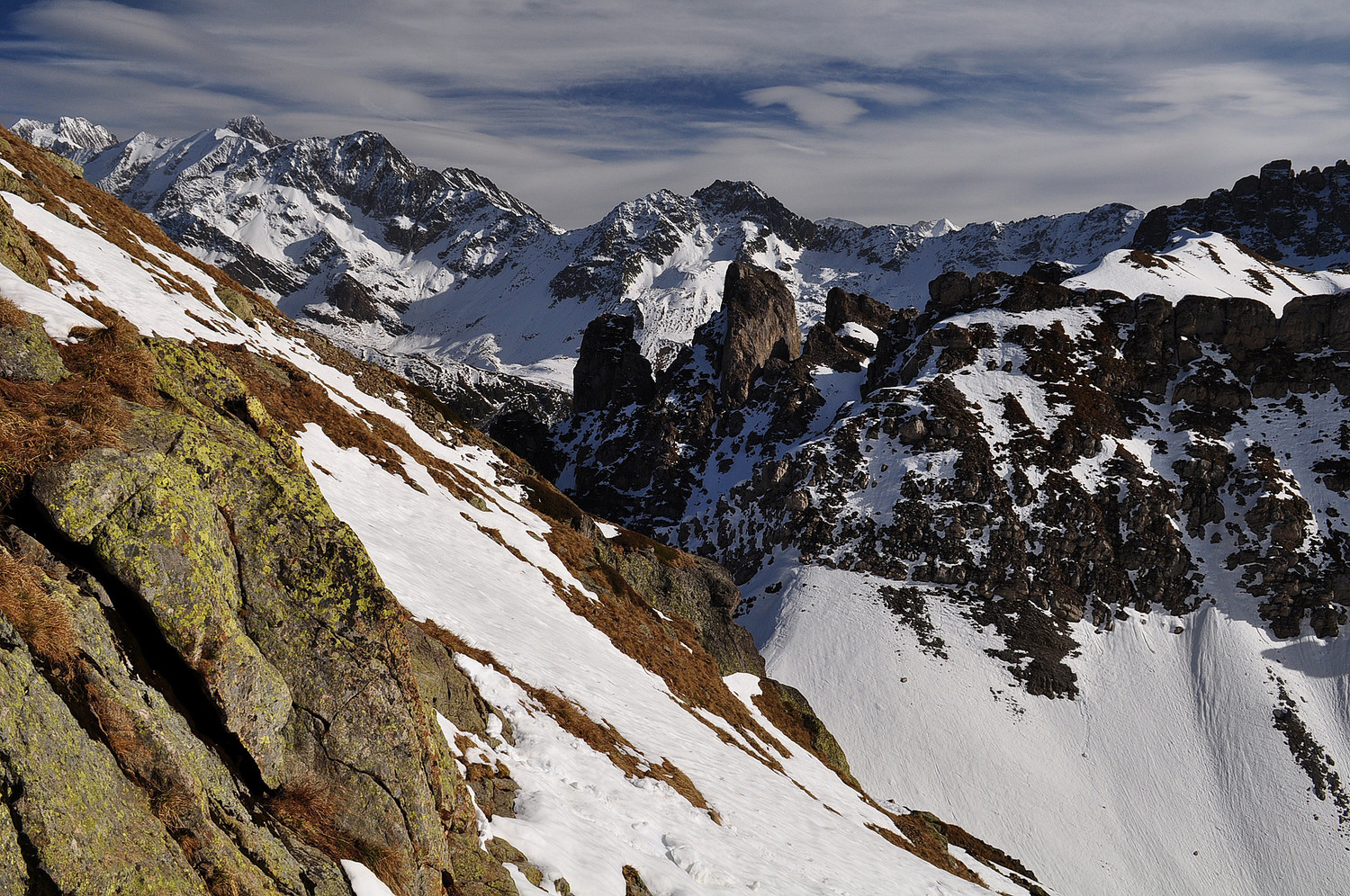 Traversée au-dessus du Col de la Cicle