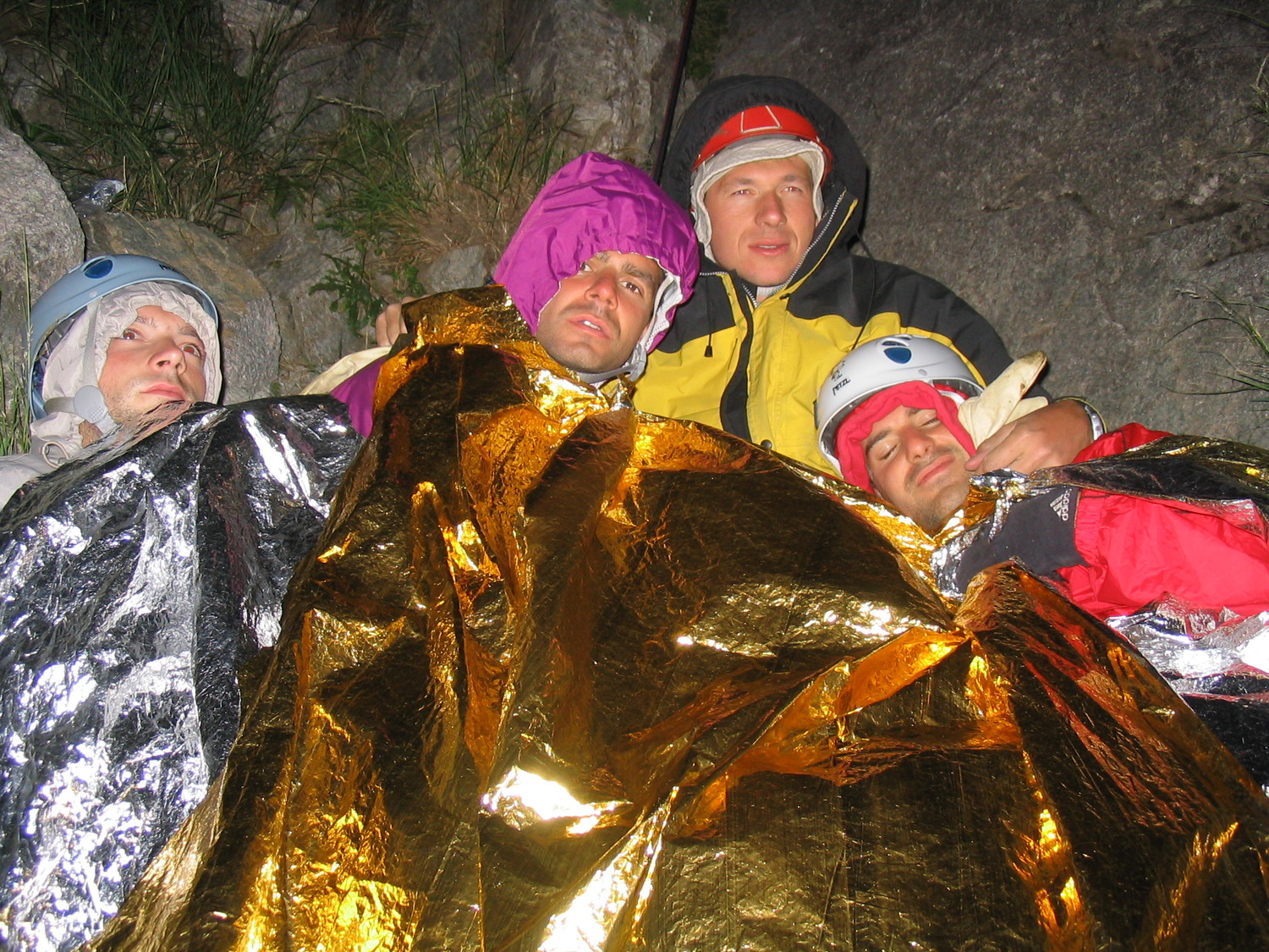 Bivouac à Ailefroide, ma pomme en jaune