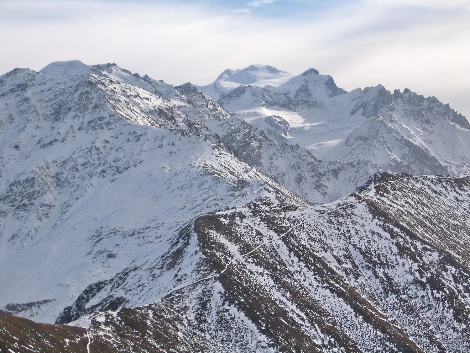 grand combin, du six blanc