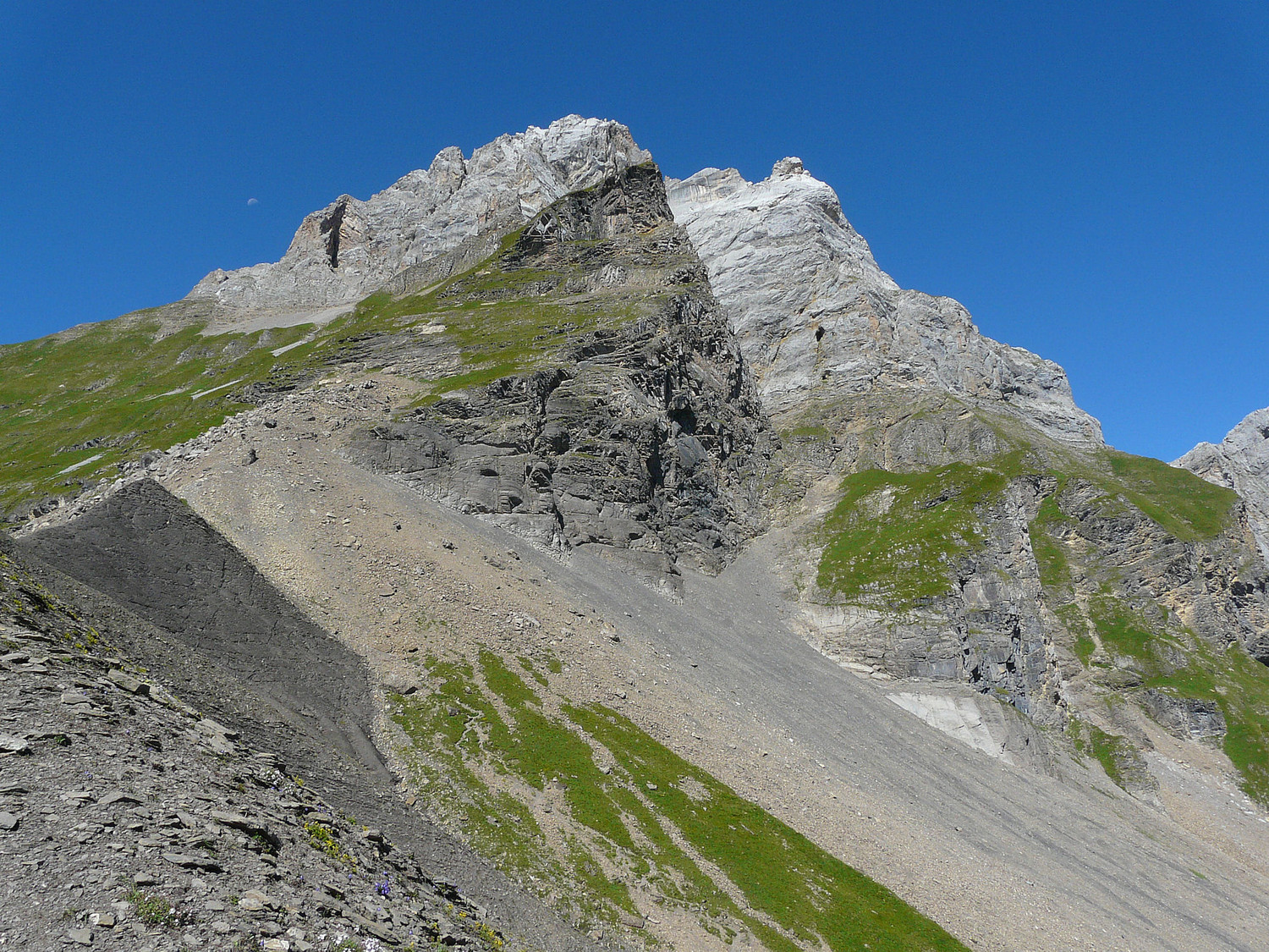 En direction du col des Verts depuis le col de Doran