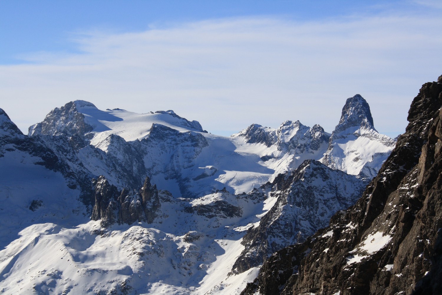 Les Rouies et la Pointe du Vallon des Etages