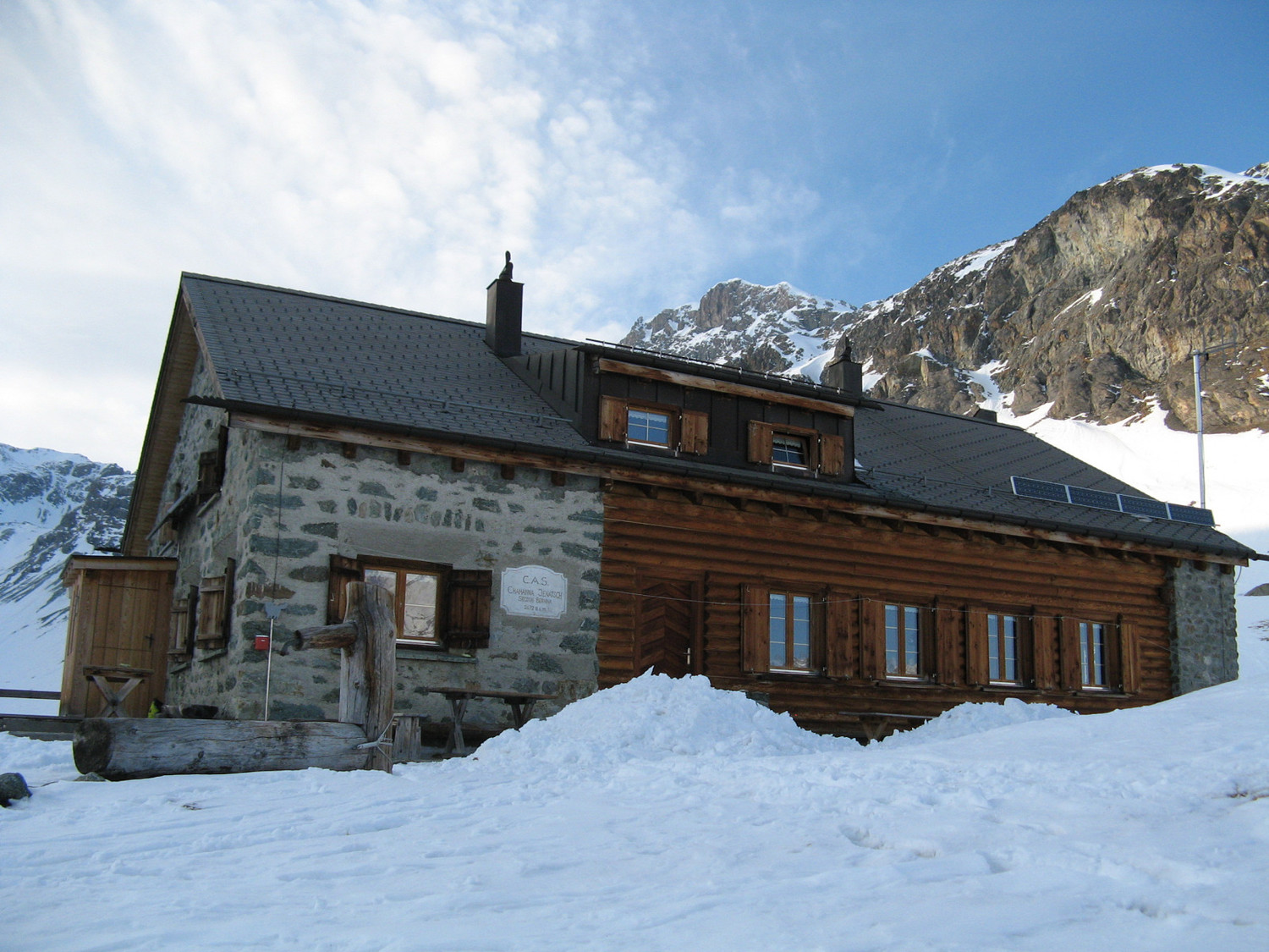 Chamanna Jenatsch en hiver