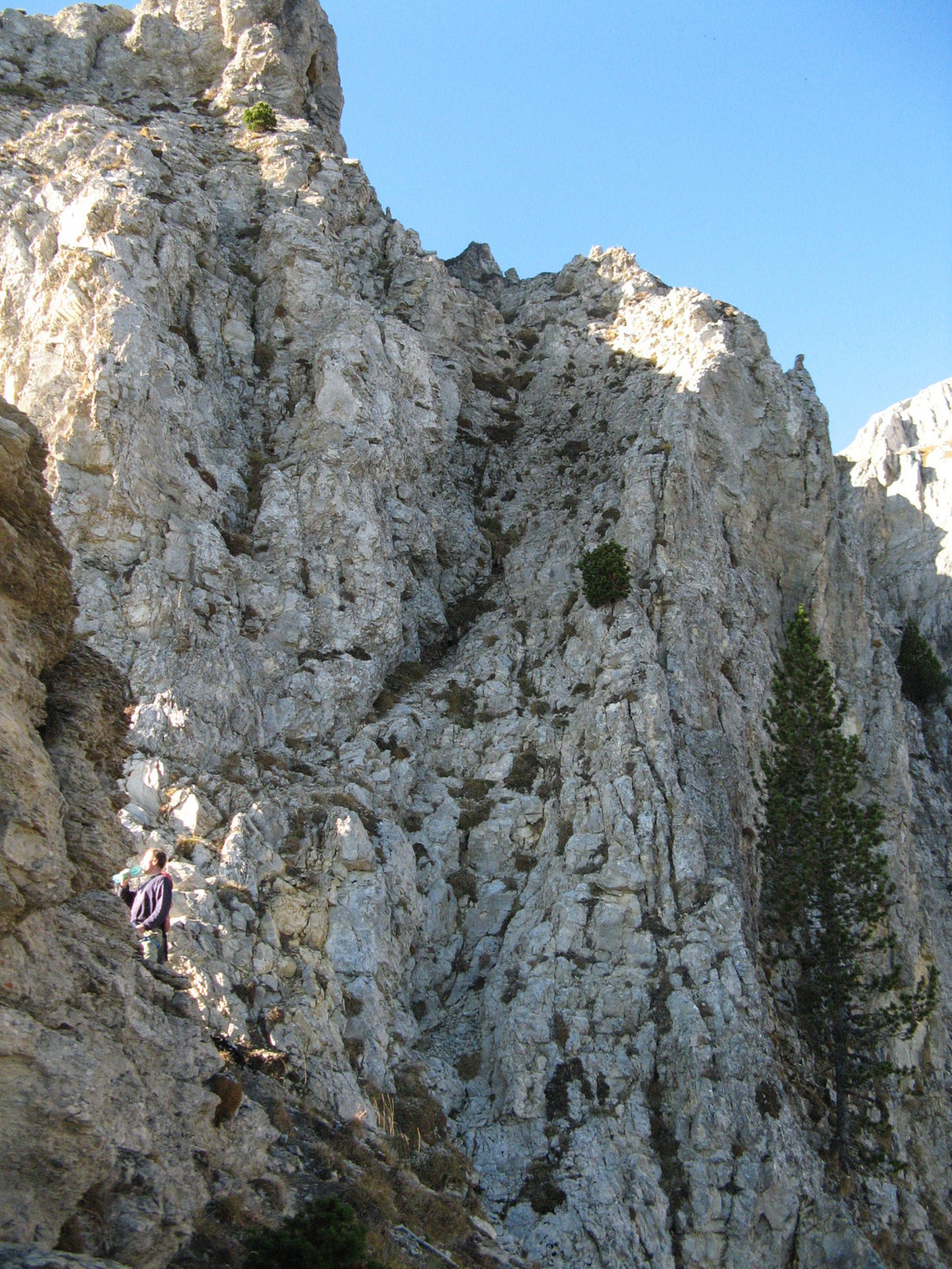 Attaque de l'arête NE