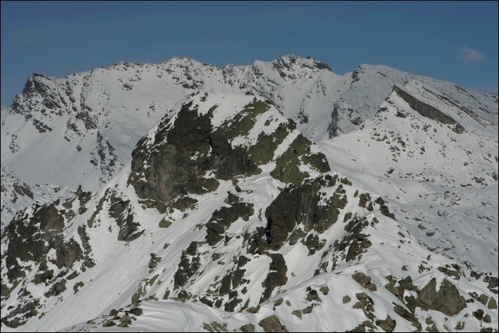 Pointe d'Averne et Pointe de la Louie Blanche, depuis le Bec Rouge