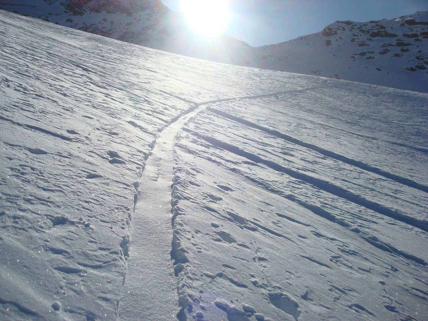 Montée dans la Combe de Péclet