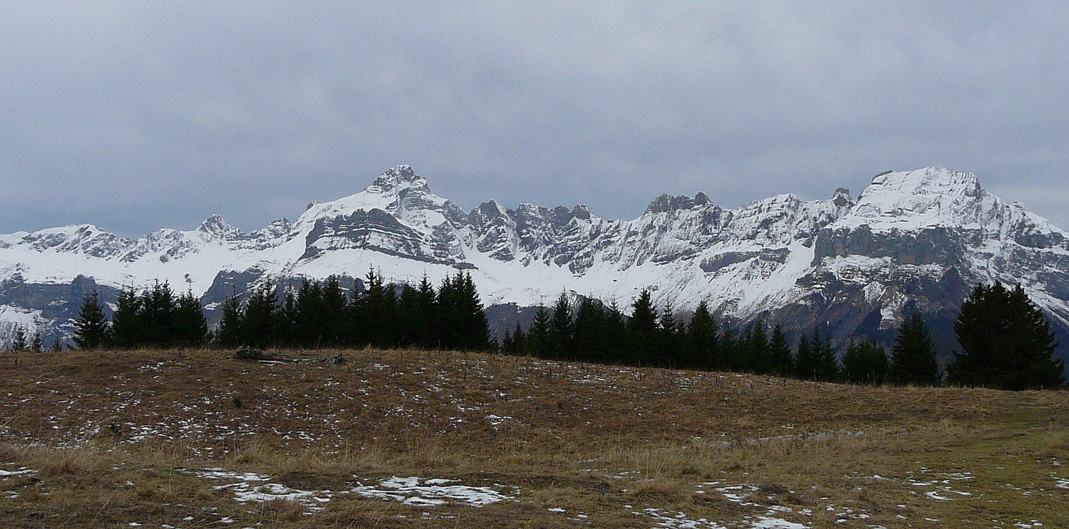 Panorama sur les Aravis